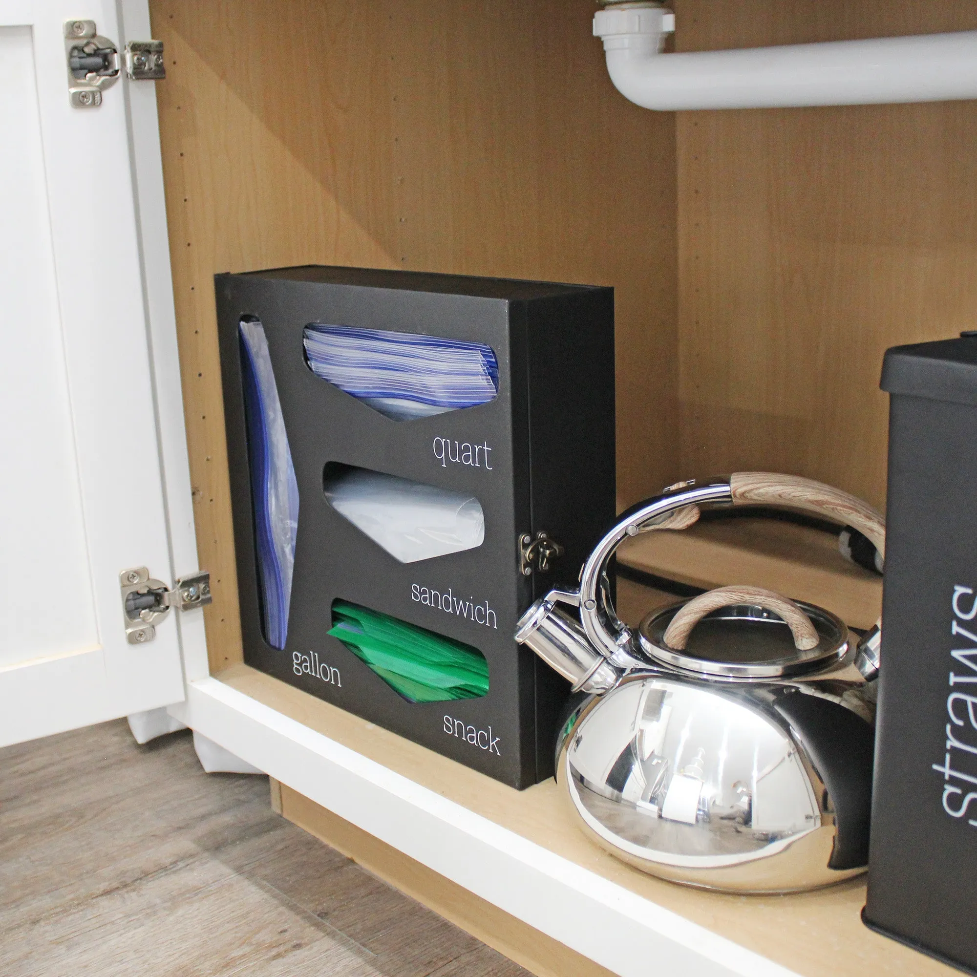 Enamelware Kitchen Bag Organizer