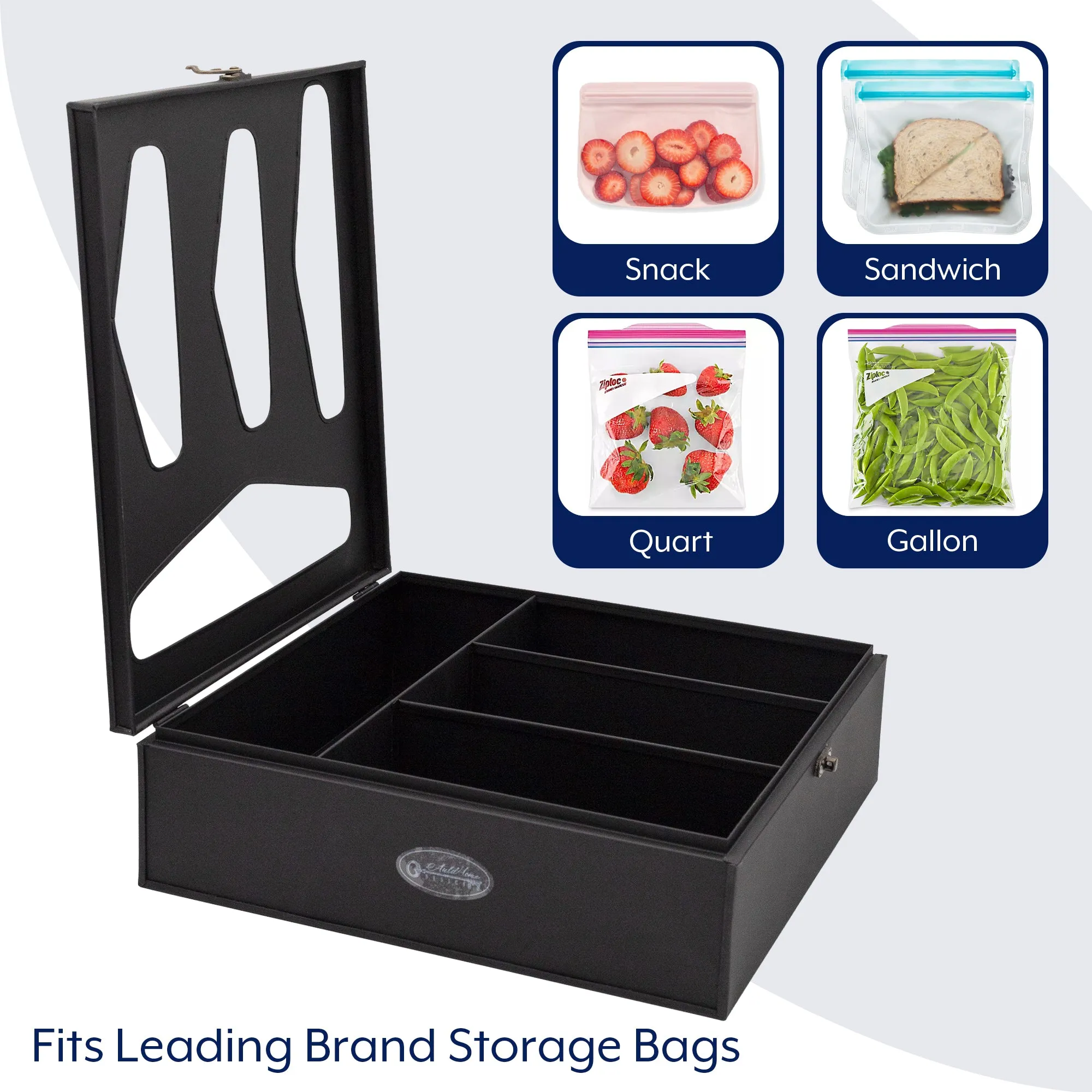 Enamelware Kitchen Bag Organizer