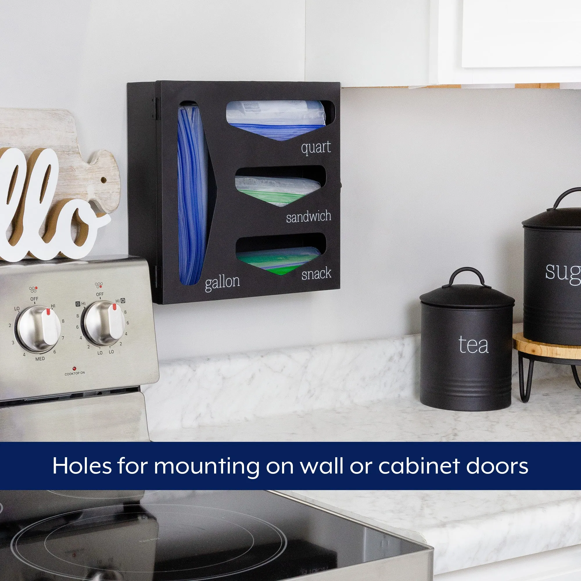 Enamelware Kitchen Bag Organizer