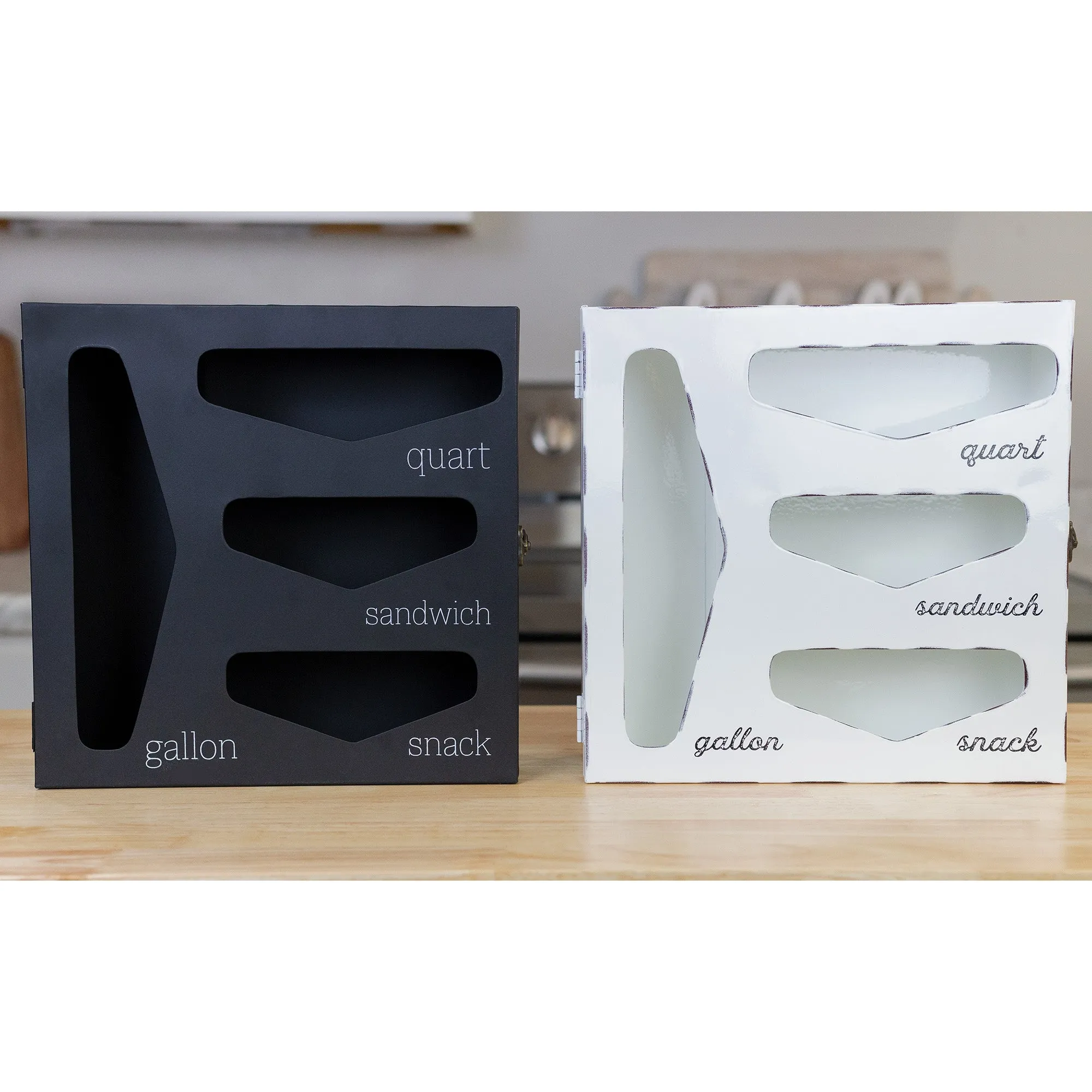 Enamelware Kitchen Bag Organizer