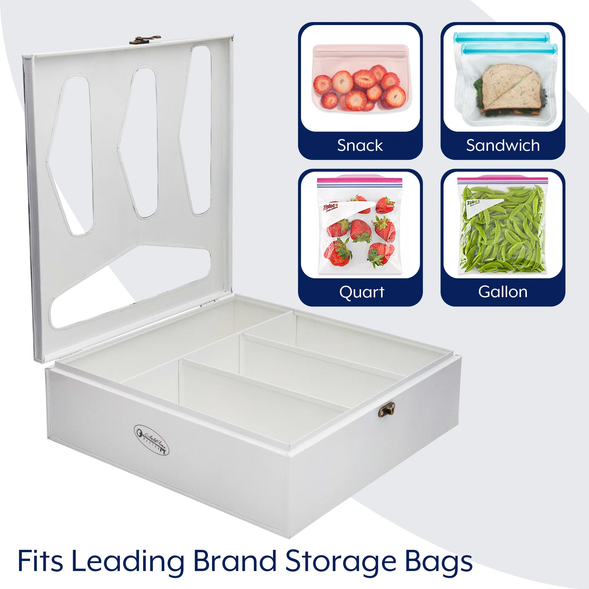 Enamelware Kitchen Bag Organizer
