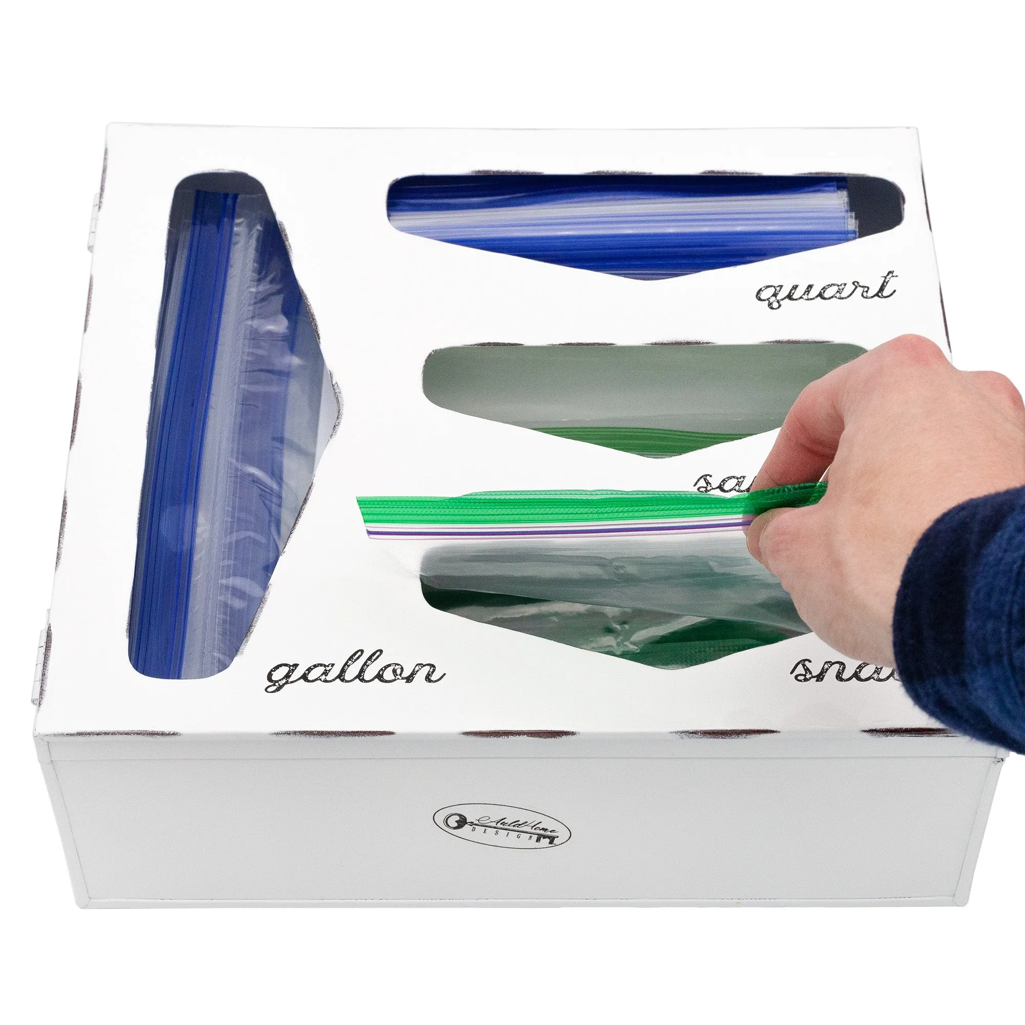 Enamelware Kitchen Bag Organizer