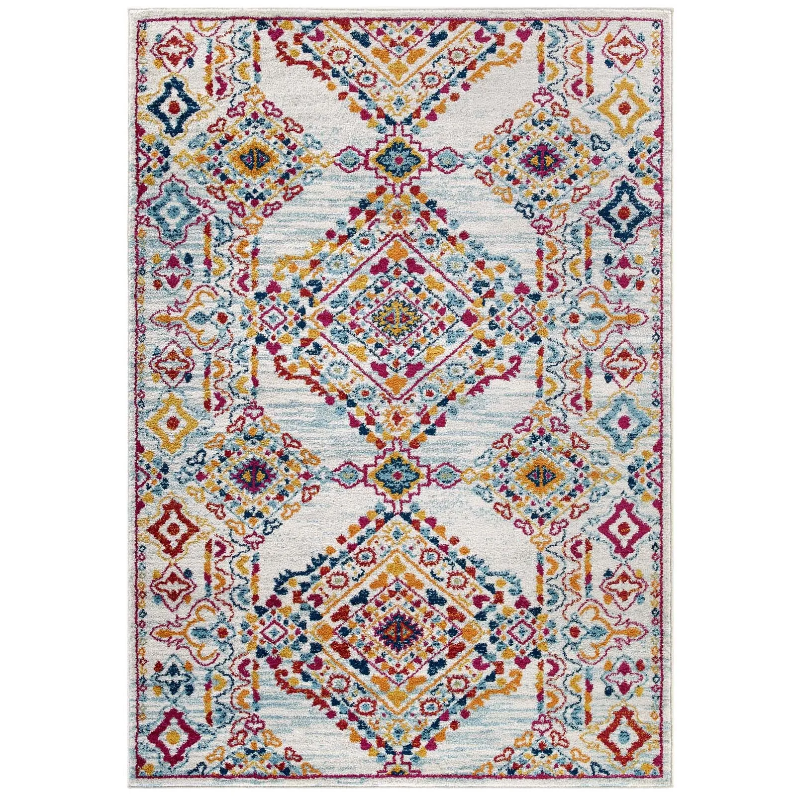 ENTOURAGE KHALIDA DISTRESSED FLORAL LATTICE