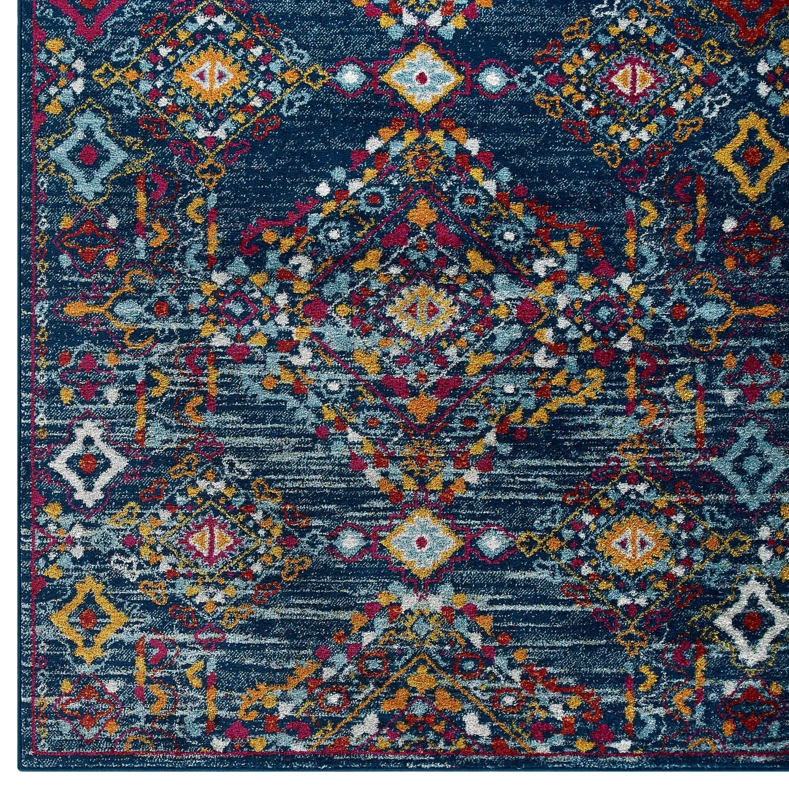 ENTOURAGE KHALIDA DISTRESSED FLORAL LATTICE