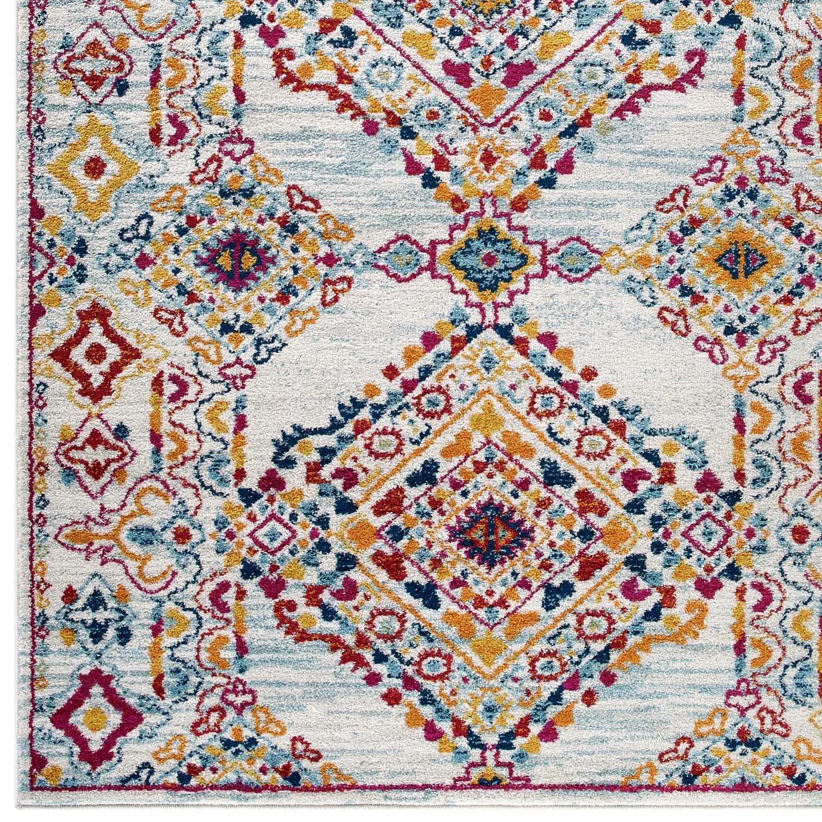 ENTOURAGE KHALIDA DISTRESSED FLORAL LATTICE
