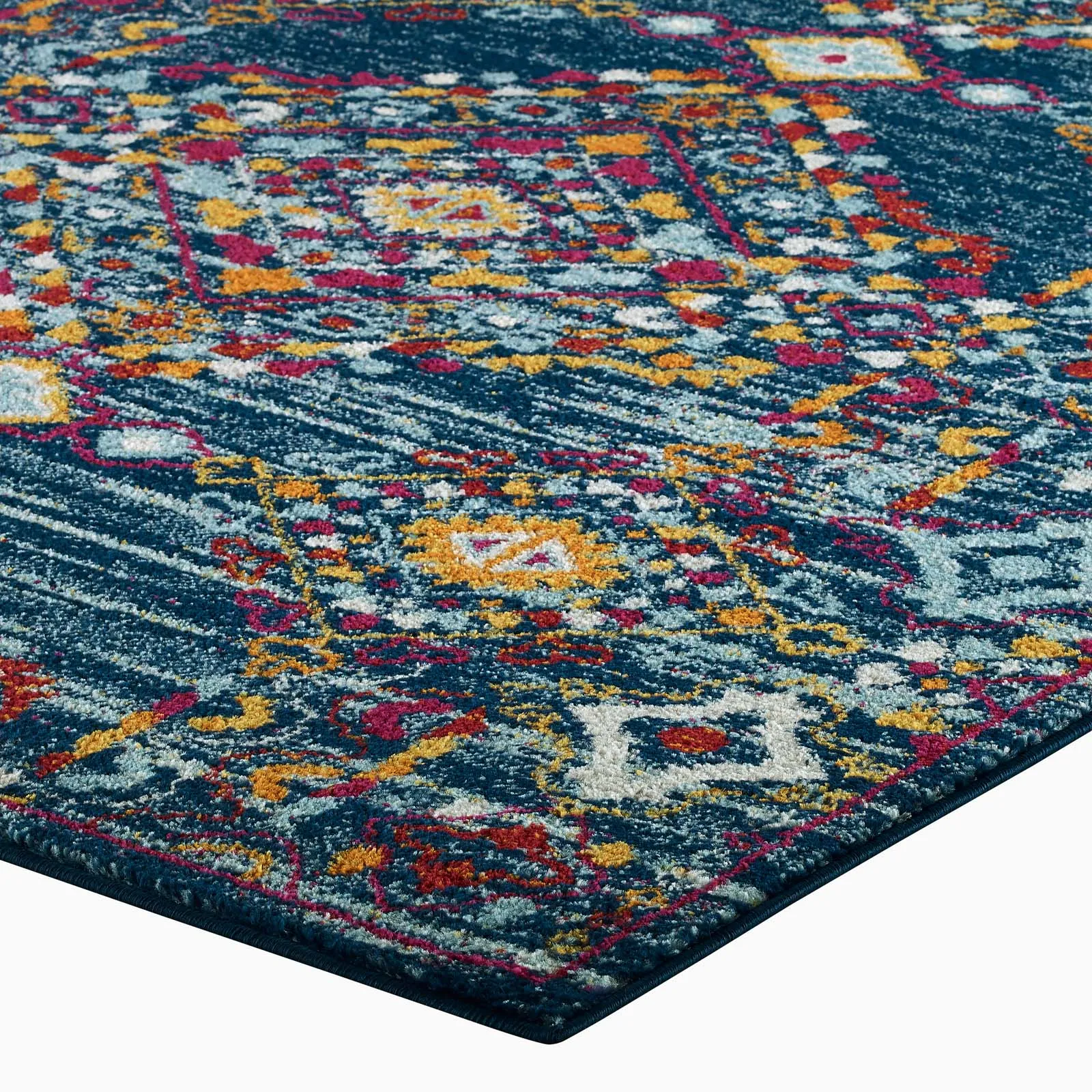 ENTOURAGE KHALIDA DISTRESSED FLORAL LATTICE