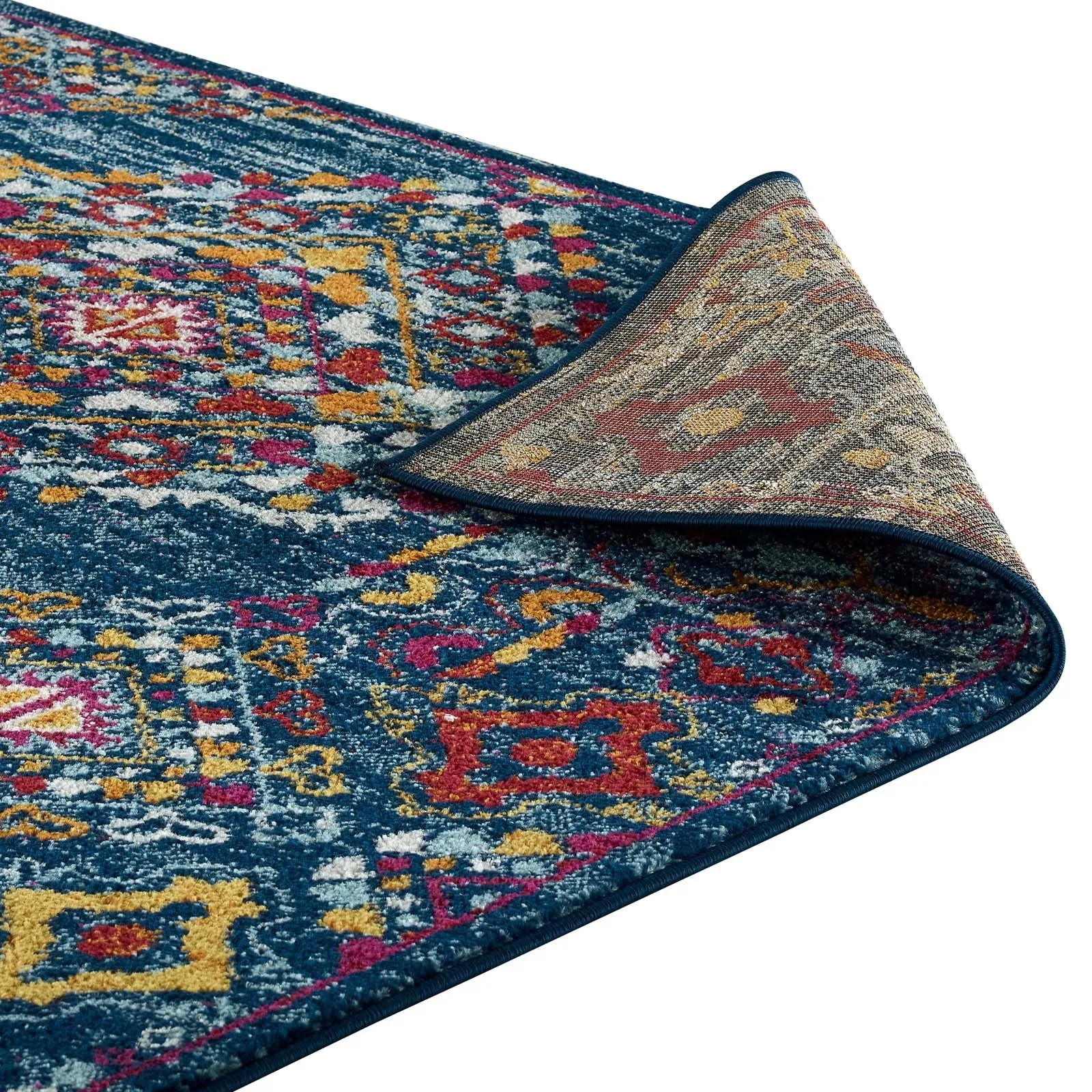 ENTOURAGE KHALIDA DISTRESSED FLORAL LATTICE