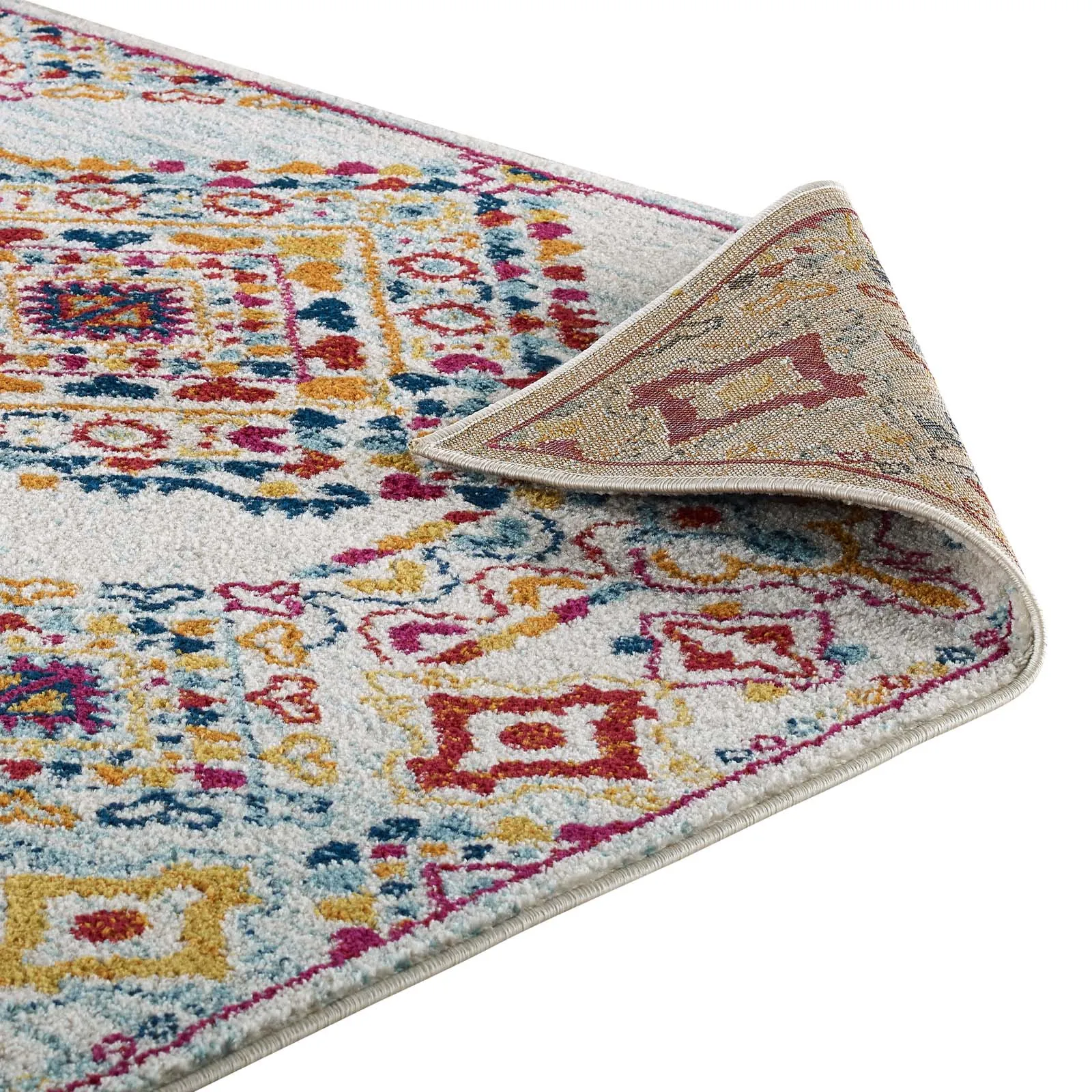ENTOURAGE KHALIDA DISTRESSED FLORAL LATTICE