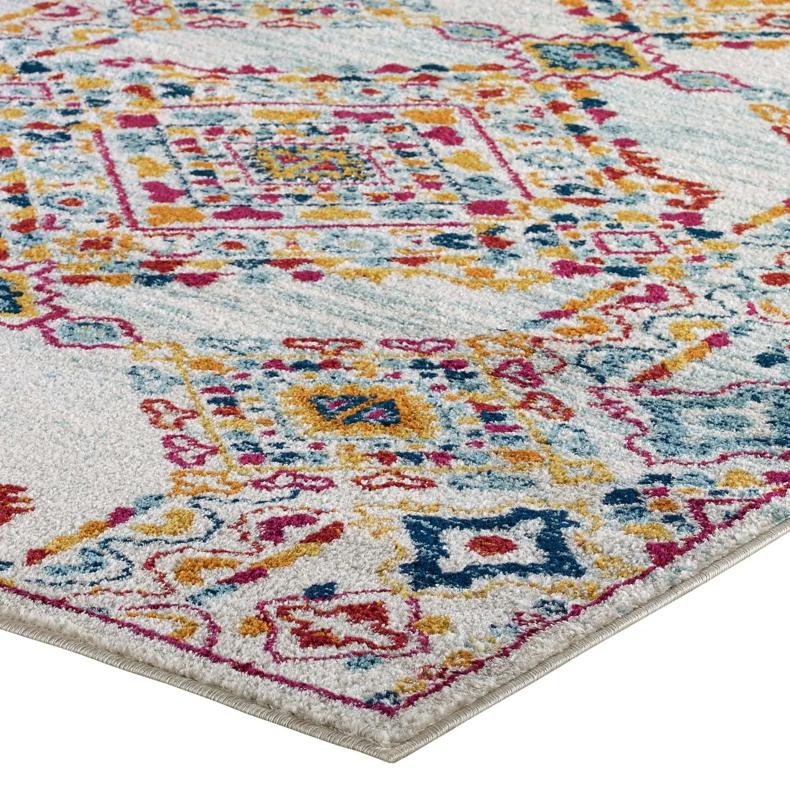 ENTOURAGE KHALIDA DISTRESSED FLORAL LATTICE