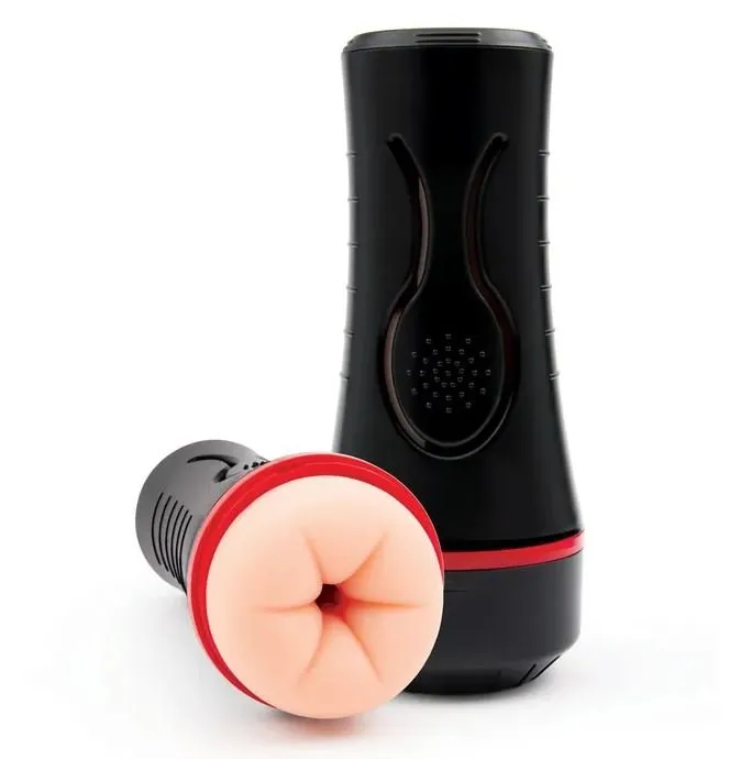 Envy Squeezable Rear Clutch Vibrating Stroker - Flesh