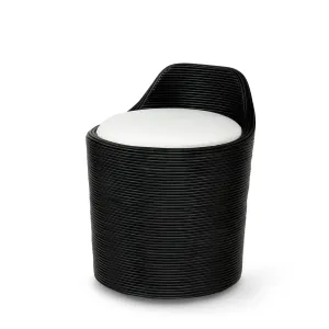 Enzo Swivel Stool Black