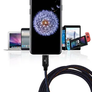 Exinoz USB Type C Cable Fast Charging USB C Cable (3 Pack Bundle   1 Bonus)