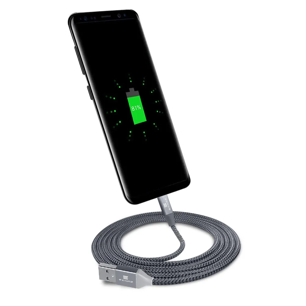 Exinoz USB Type C Cable Fast Charging USB C Cable (3 Pack Bundle   1 Bonus)