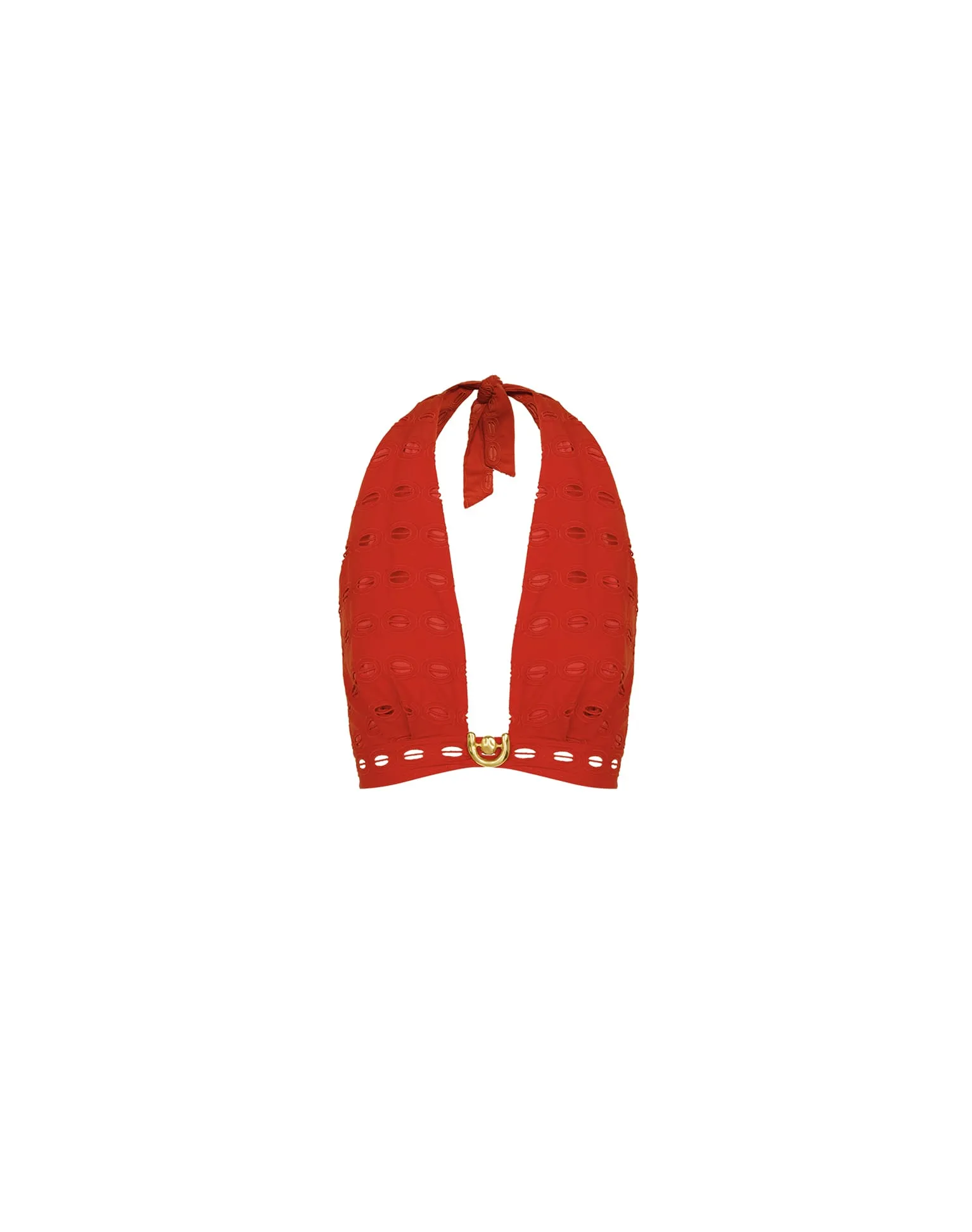 Eyelet Maven Top - Ruby