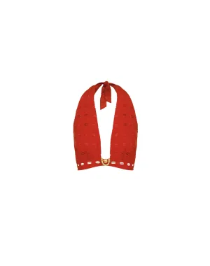 Eyelet Maven Top - Ruby