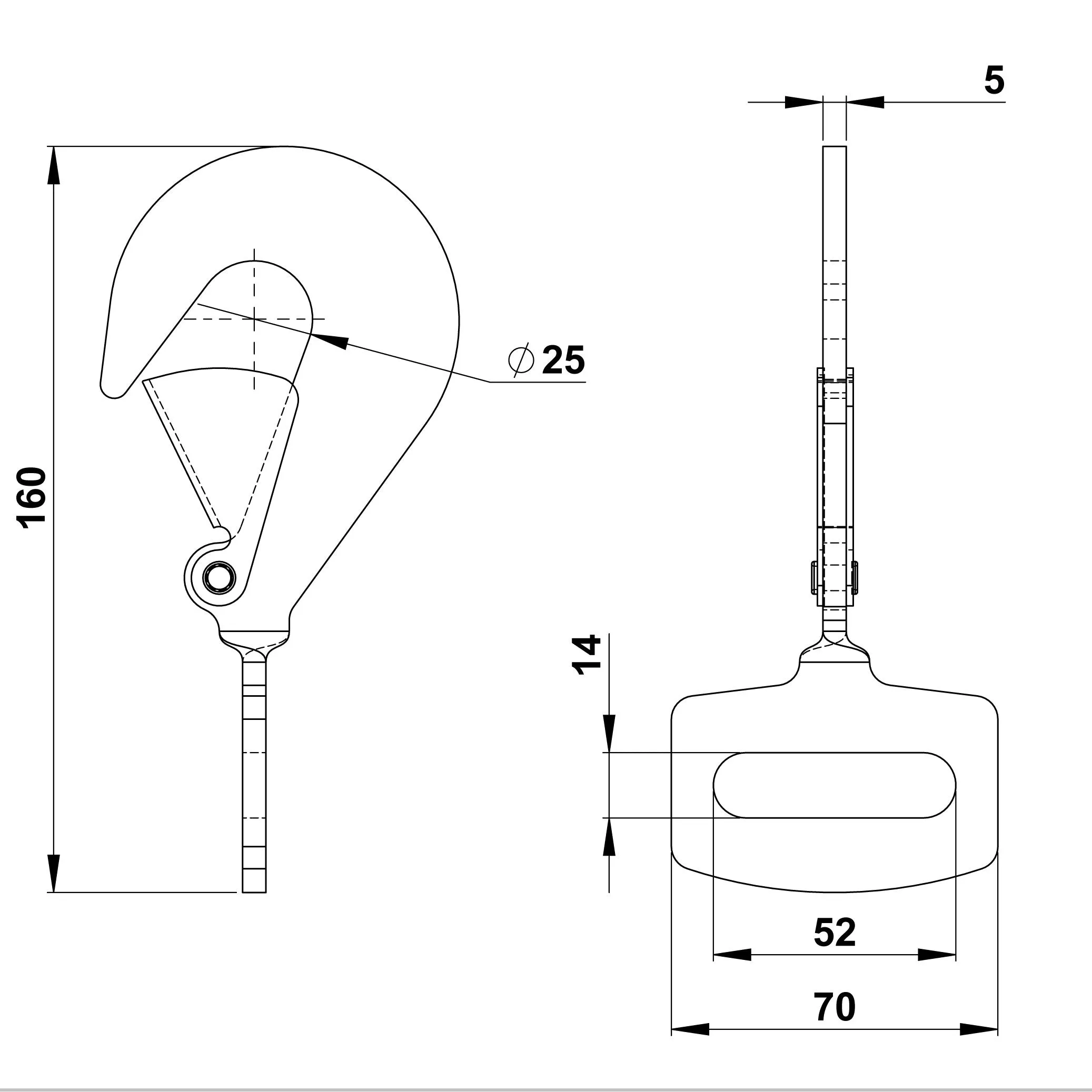 Fall Protection Ratchet Strap with Snap Hooks - 2.4 Metre Length