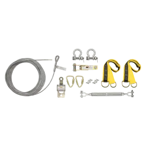 FallTech SteelGrip® Temporary Cable HLL System with Web Pass-through Anchors (each)