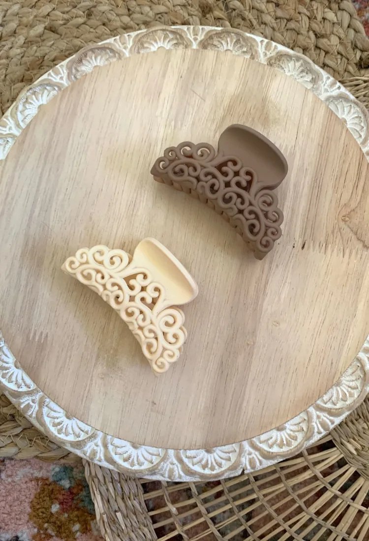 Fancy Hair Claw Clips 2 pack