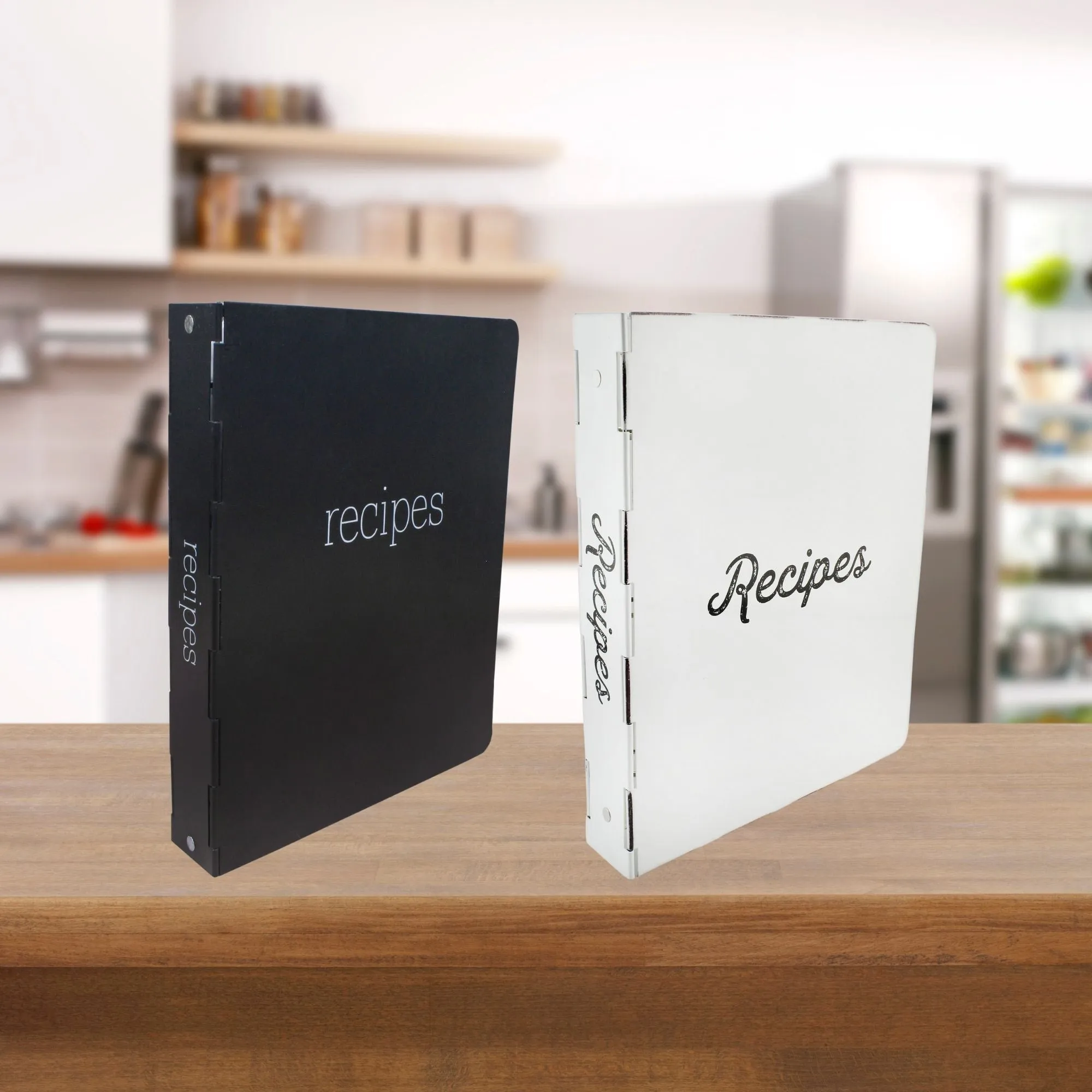 Farmhouse Cookbook Recipe Binder (Black, Case of 8)