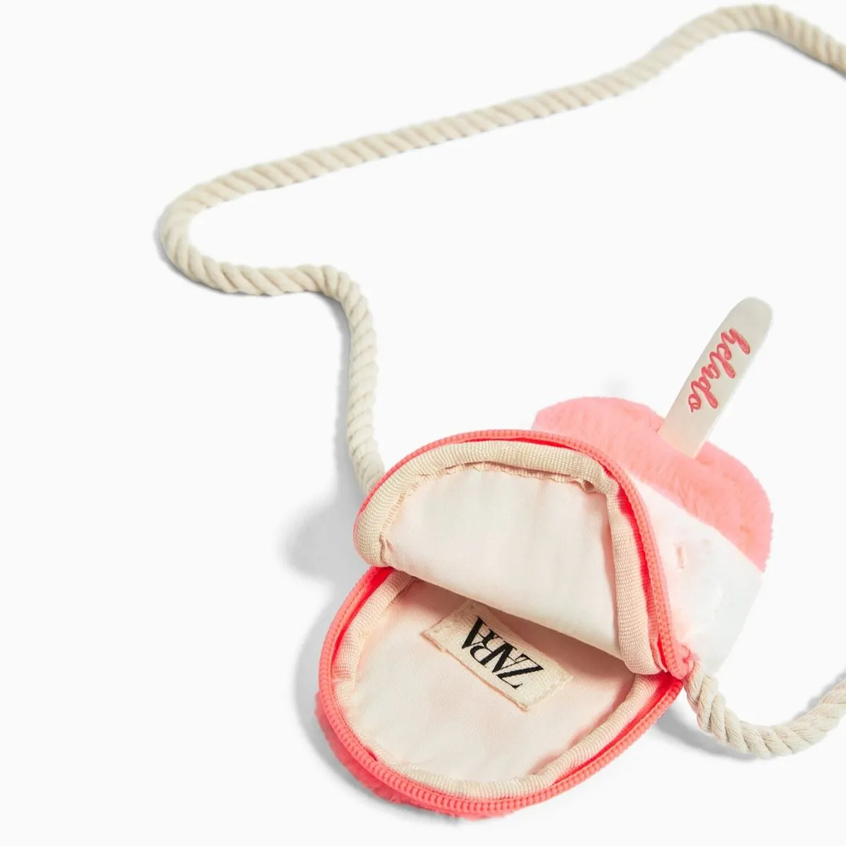 Faux Fur Ice Cream Mini Crossbody Bag