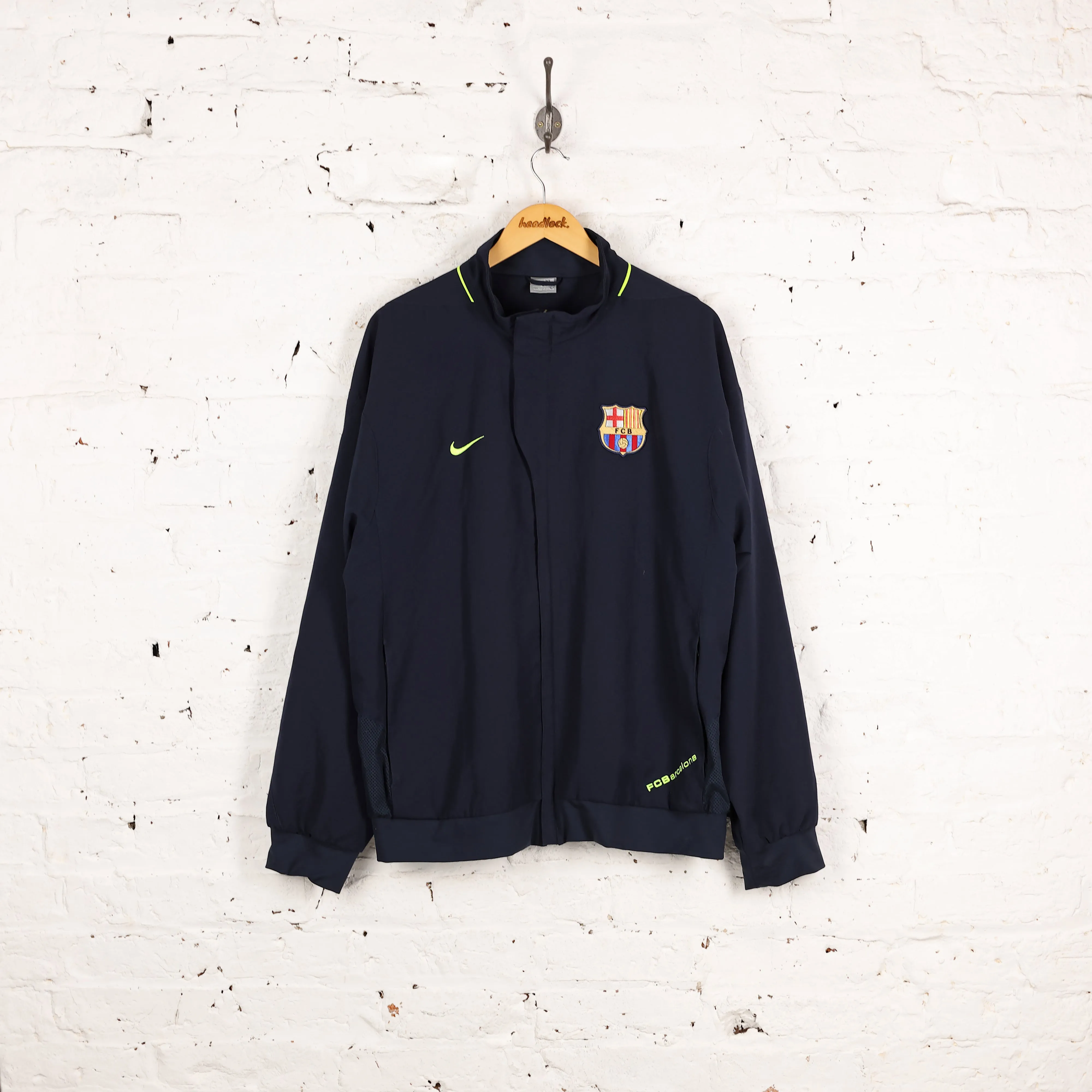 FC Barcelona 2005 Nike Tracksuit Top Jacket - Blue - XL