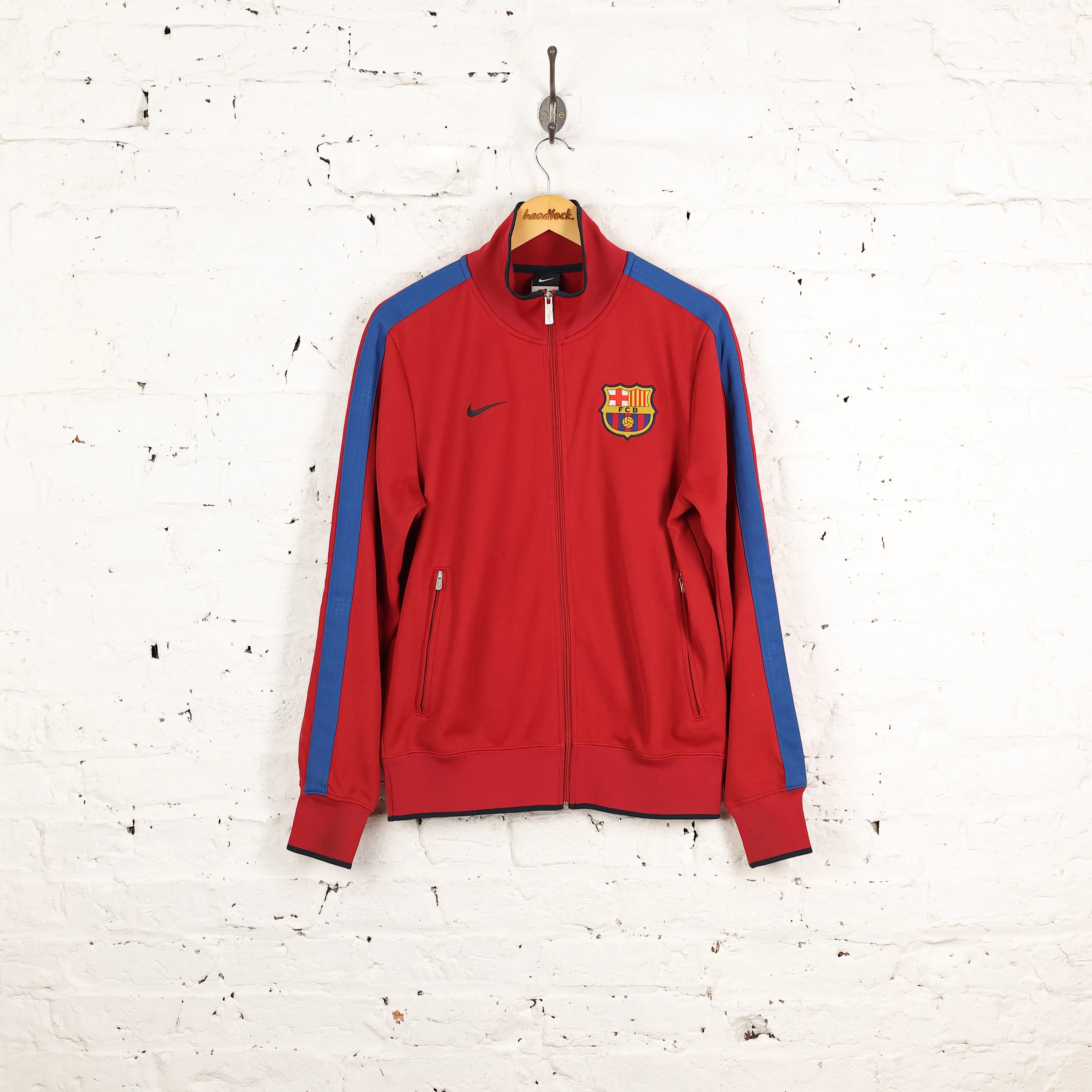 FC Barcelona Nike Football Tracksuit Top - Maroon - M