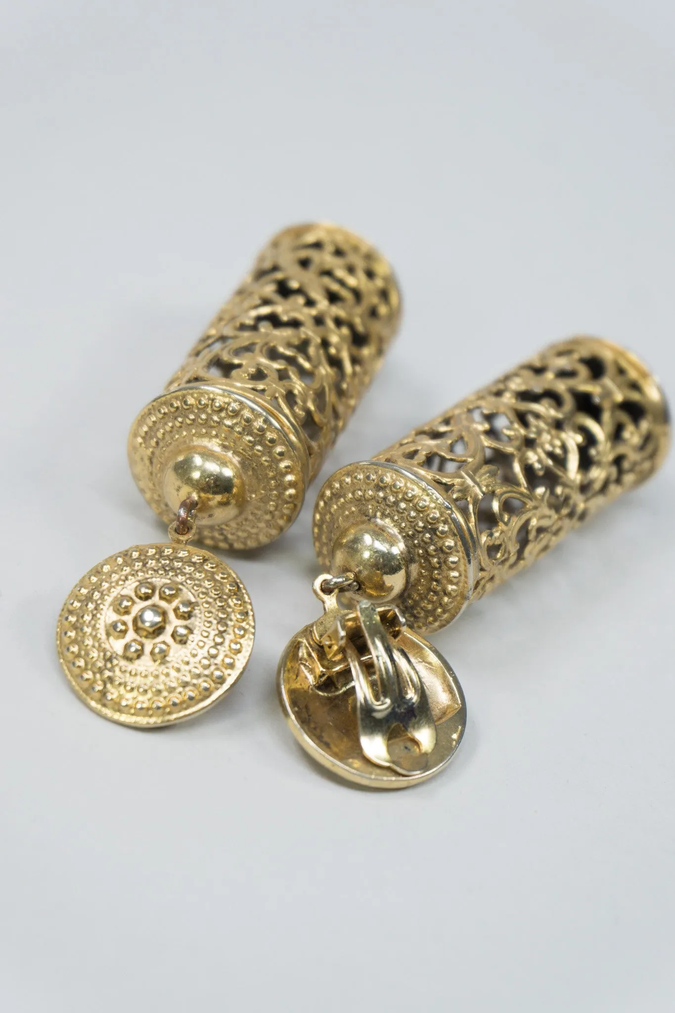 Filigree Barrel Earrings