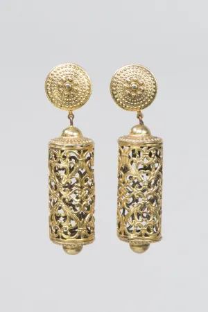 Filigree Barrel Earrings