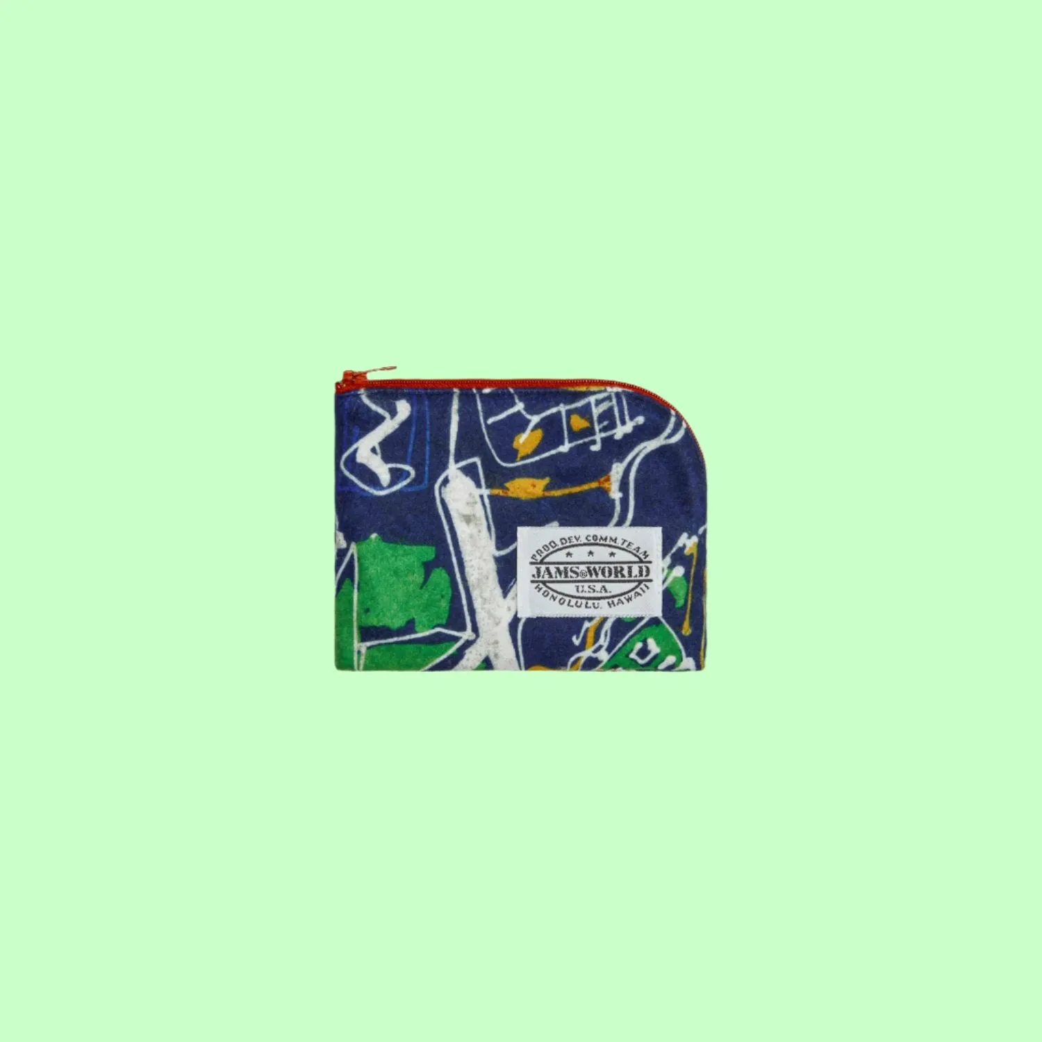 Fleece Curved Zip Pouch