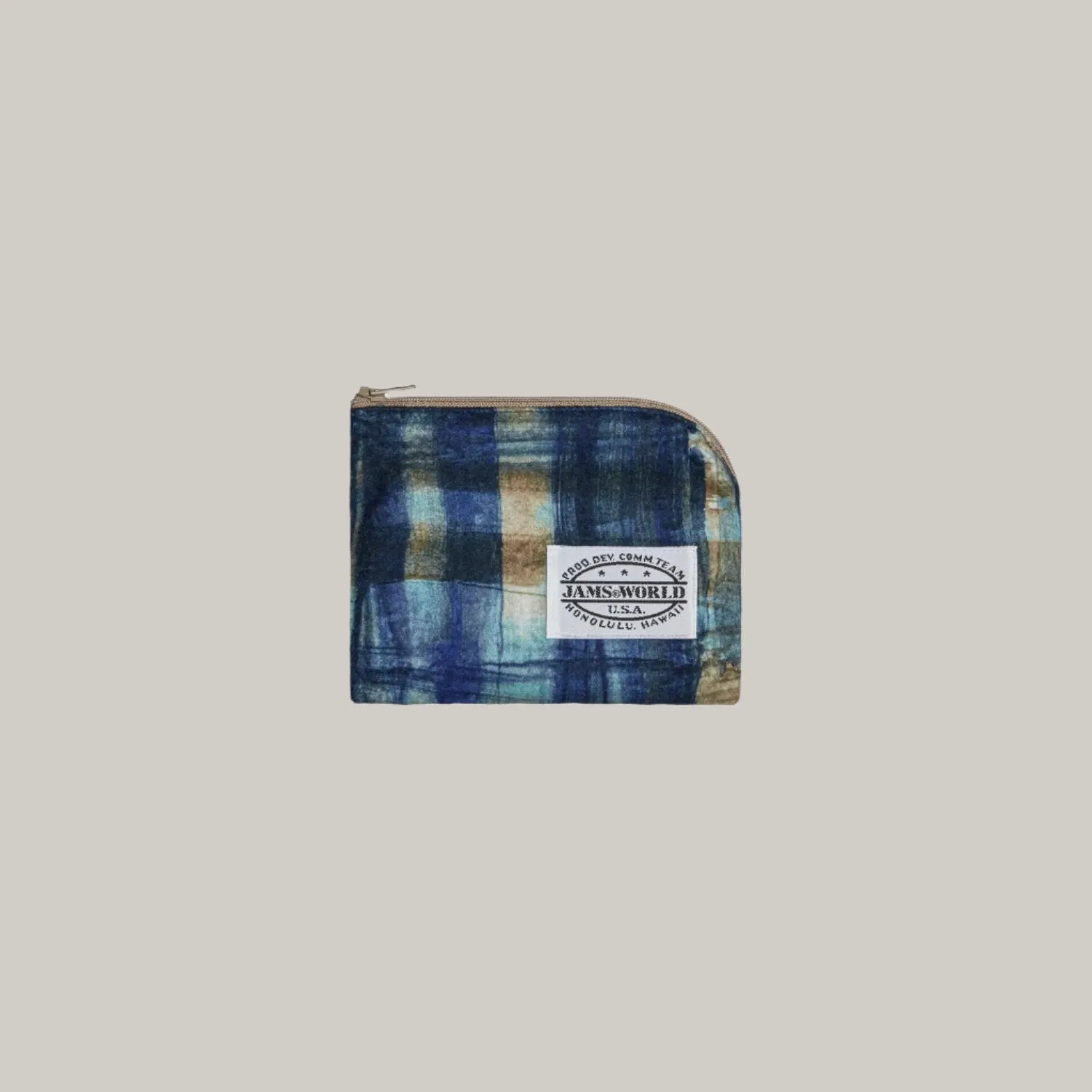 Fleece Curved Zip Pouch