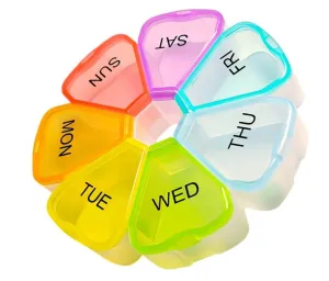 Flower Shape Weekly Pill Container | Never Miss A Dose Again