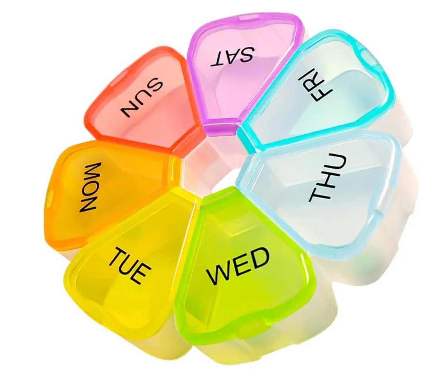 Flower Shape Weekly Pill Container | Never Miss A Dose Again
