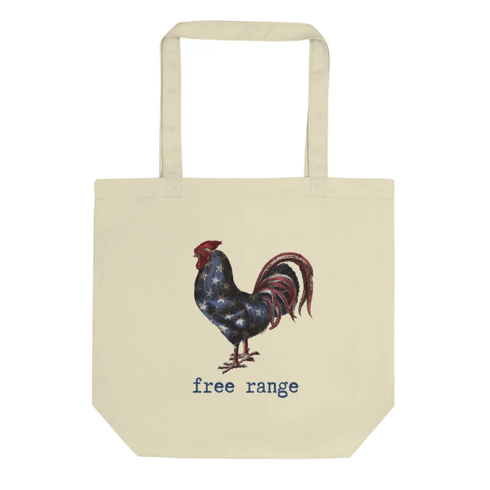 Free Range Rooster Eco Tote Bag