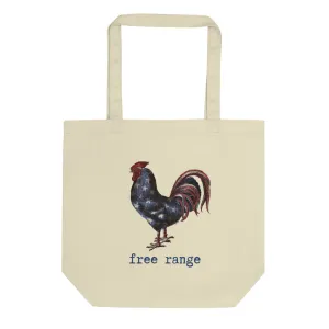 Free Range Rooster Eco Tote Bag