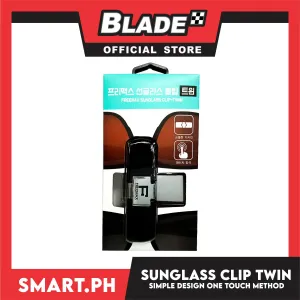 Freemax Sunglass  Car Mounted Twin Clip One Touch Method