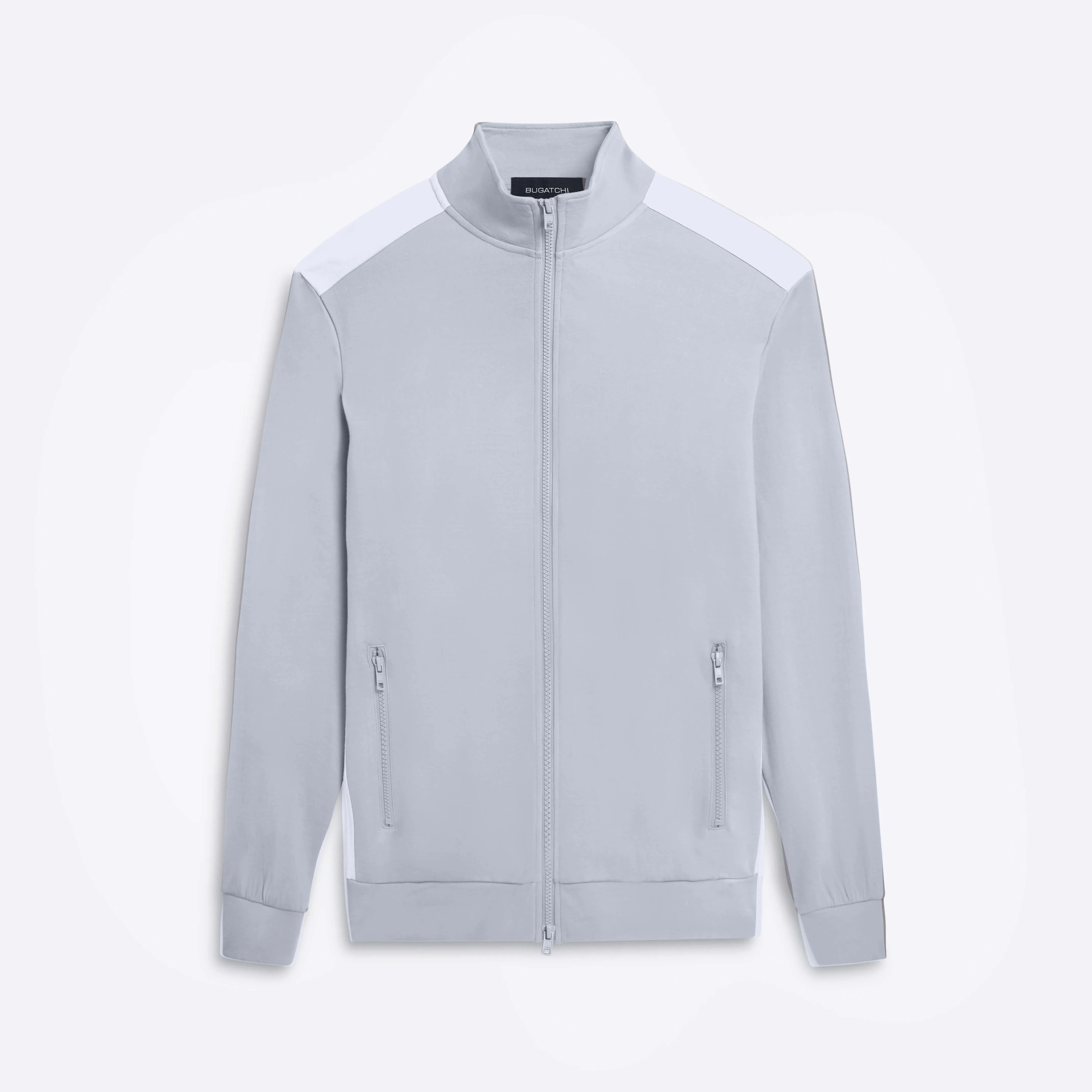 Full Zip Mock Neck Sweatshirt