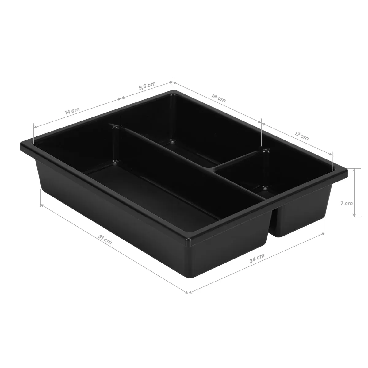 Gabbiano Hairdresser's Trolley 68A Black
