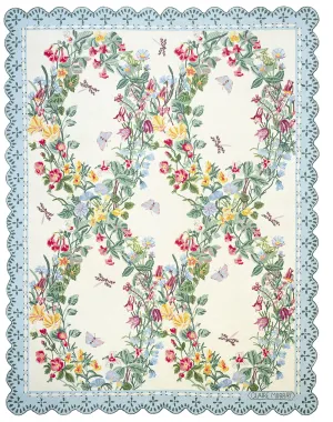 Garden Lattice Large 7x9 White