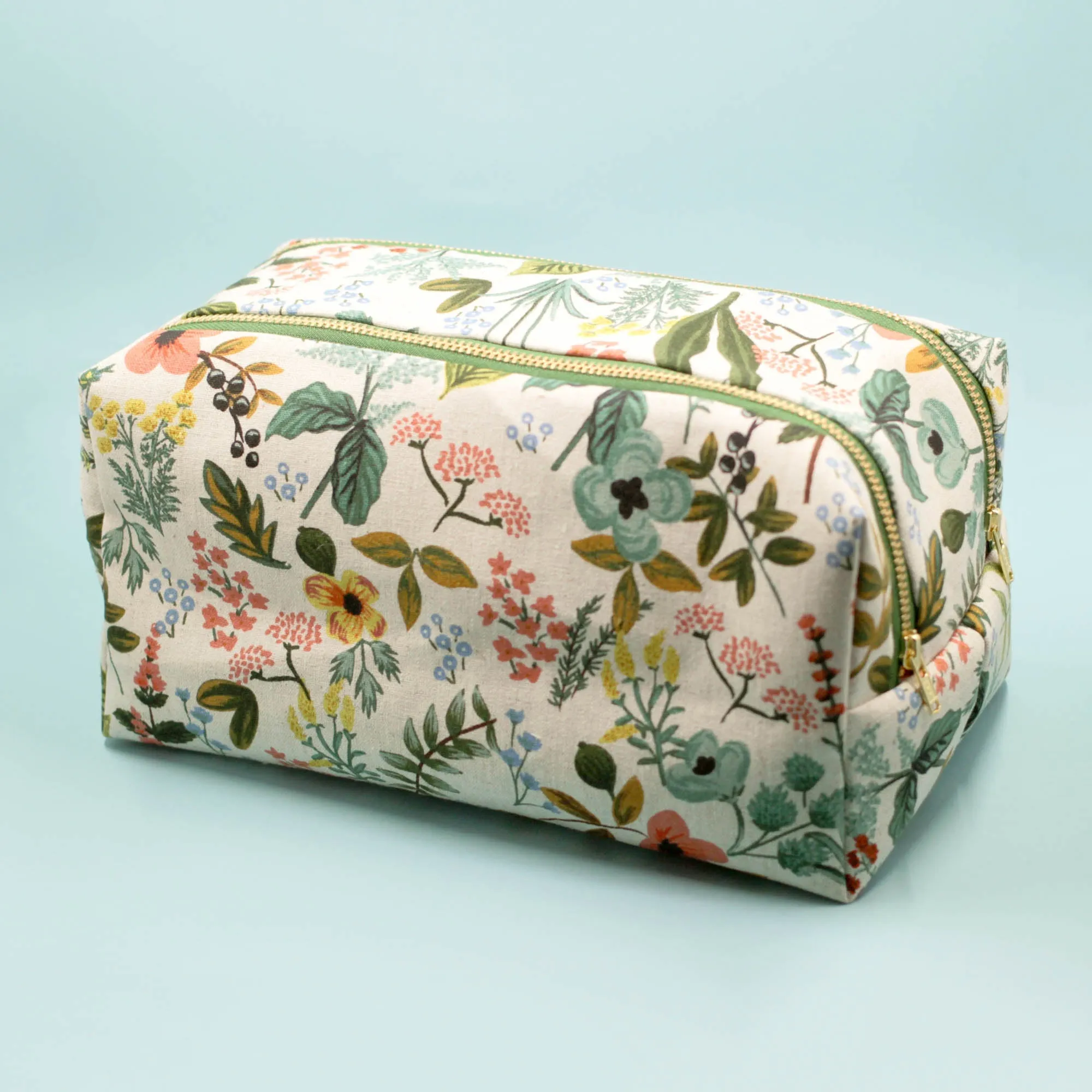 Garden Toiletry Case & Brush Pouch BUNDLE