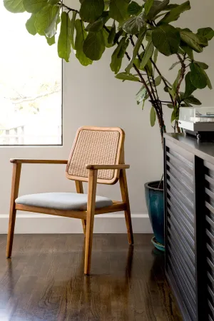 Gedhe Teak and Rattan Facelift Chair