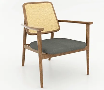 Gedhe Teak and Rattan Facelift Chair