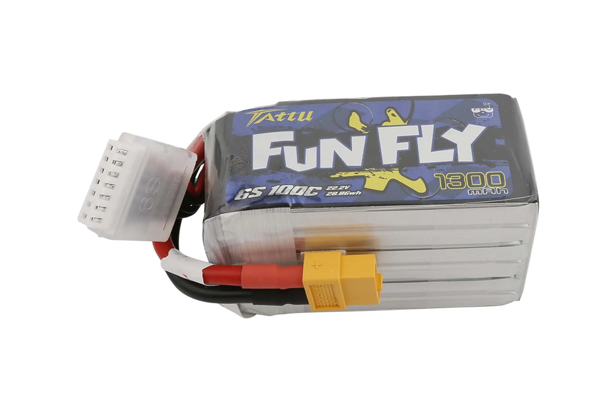 Gensace Tattu Funfly 1300mAh 22.2V 100C 6S1P Lipo with XT-60 - BAT-GA-01-04