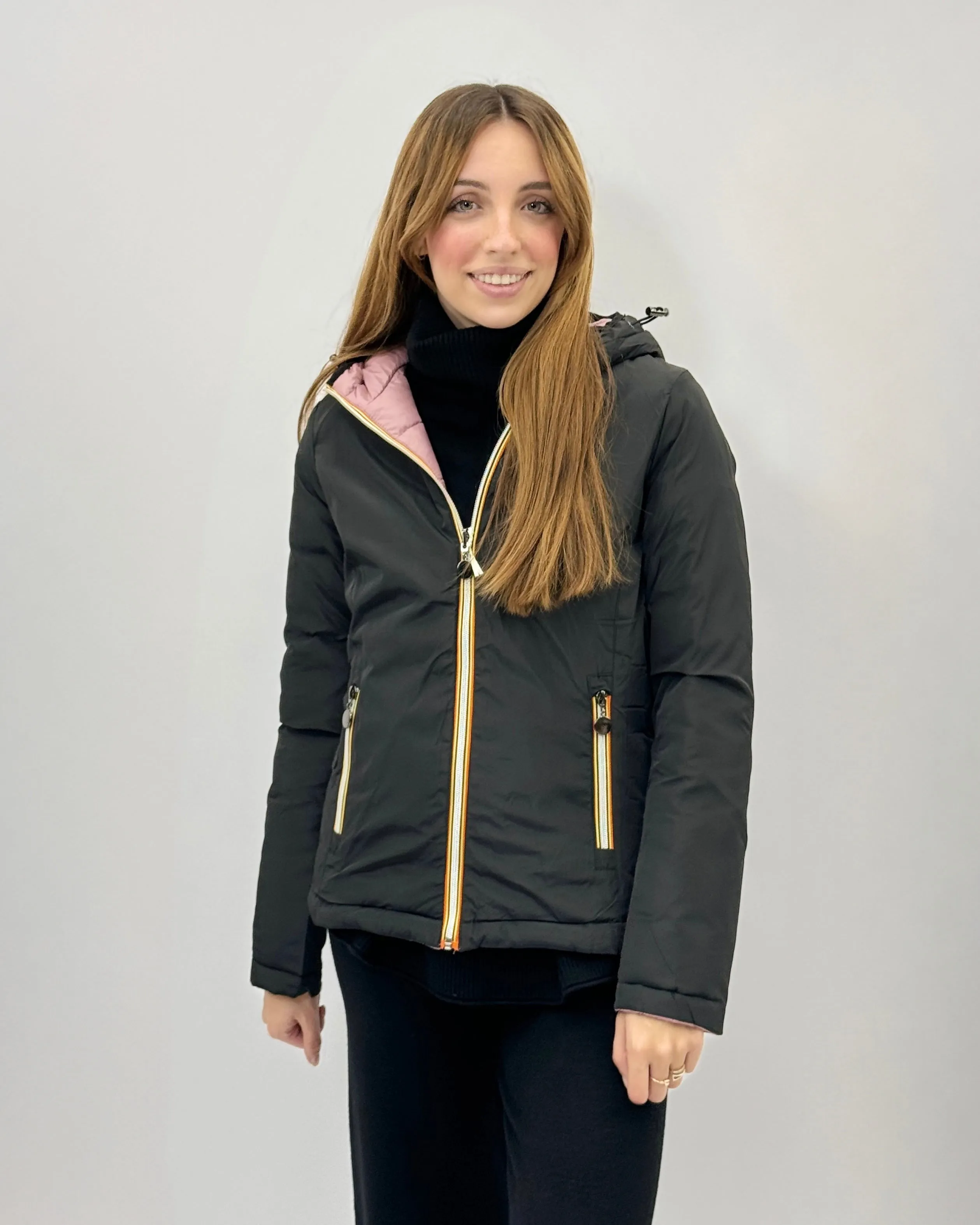 Giacca piumino double face
