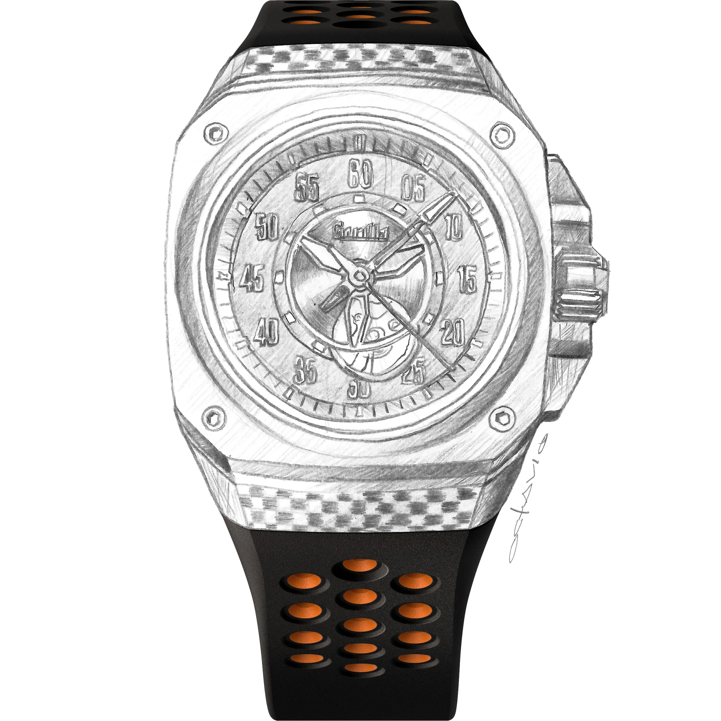 Gorilla Watch Strap - Hugger Orange