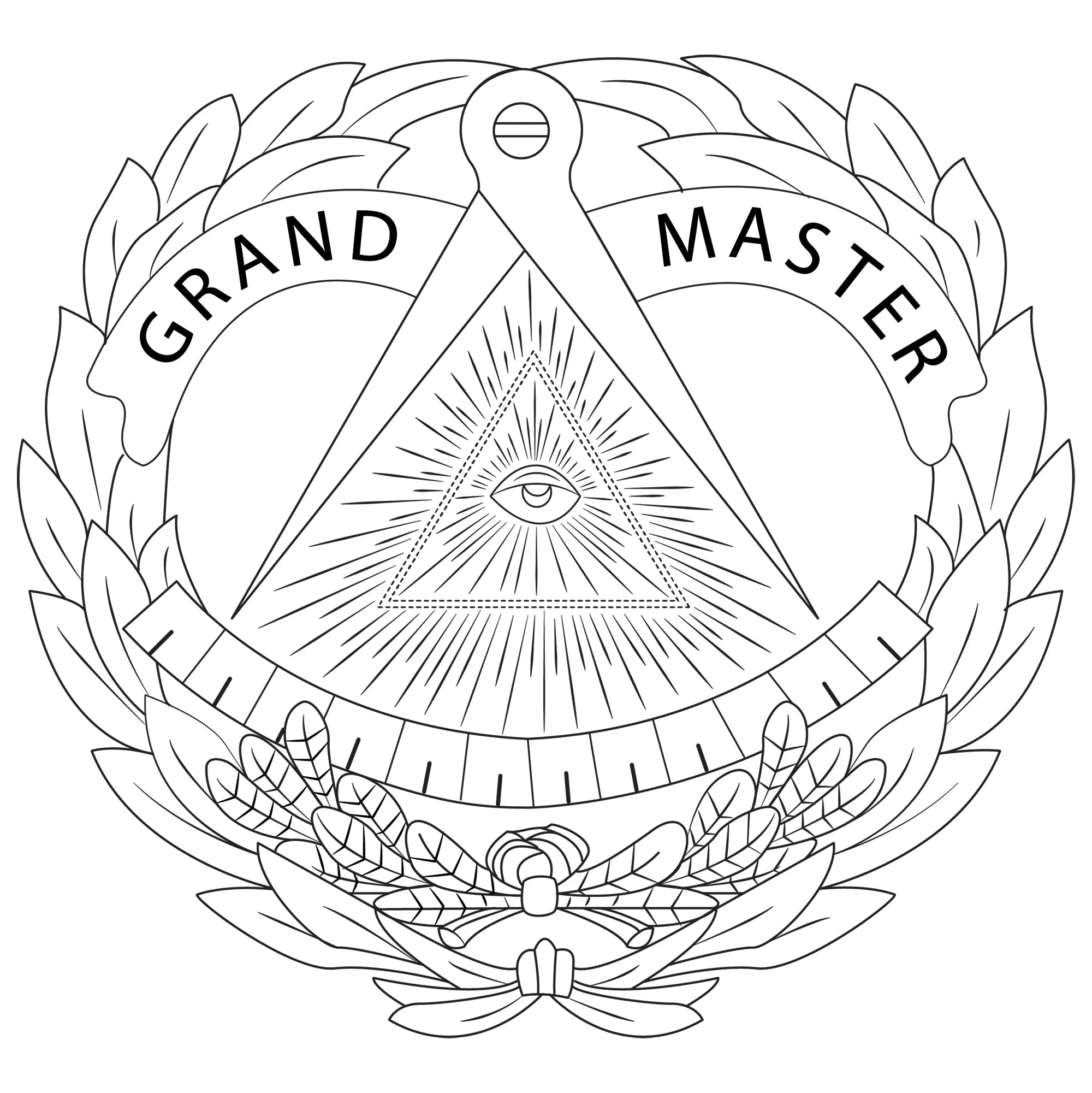 Grand Master Blue Lodge Briefcase - Various Sizes
