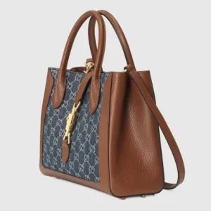 Gucci Jackie 1961 Medium Tote Bag in Denim