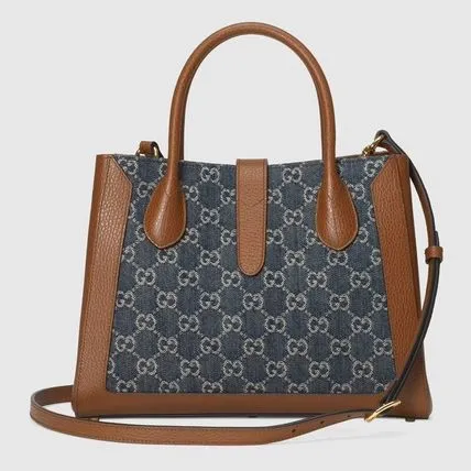 Gucci Jackie 1961 Medium Tote Bag in Denim