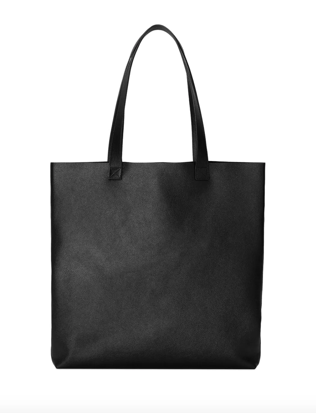 Gucci Logo Print Leather Tote Bag in Black