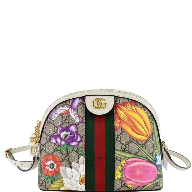Gucci Ophidia GG Flora Crossbody Bag