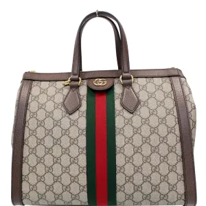 GUCCI Ophidia Medium GG Supreme Tote Shoulder Bag Beige 524537